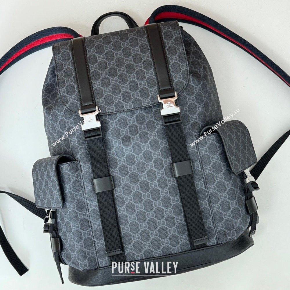 Gucci Mens GG Canvas large backpack bag Black 2025 792080 (DLH-250930105)