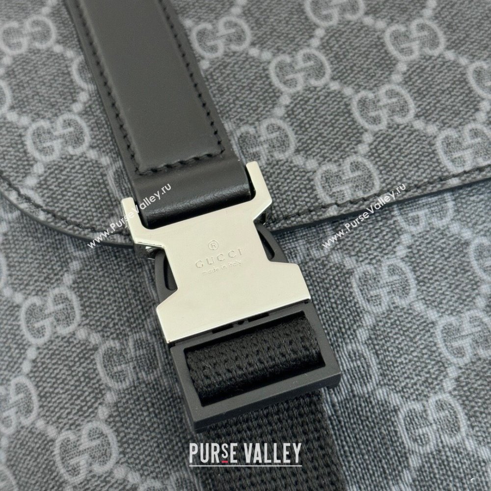 Gucci Mens GG Canvas large backpack bag Black 2025 792080 (DLH-250930105)