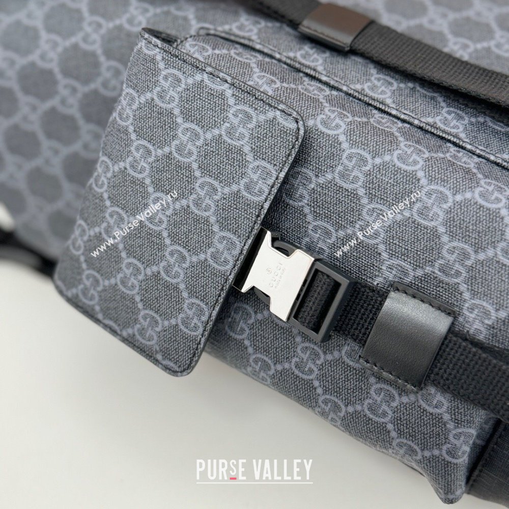 Gucci Mens GG Canvas large backpack bag Black 2025 792080 (DLH-250930105)