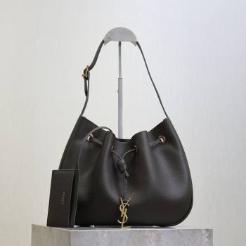 Saint Laurent Paris Vii Small Hobo Bag in Grained Leather Green 796626 2025 (YY-260119099)