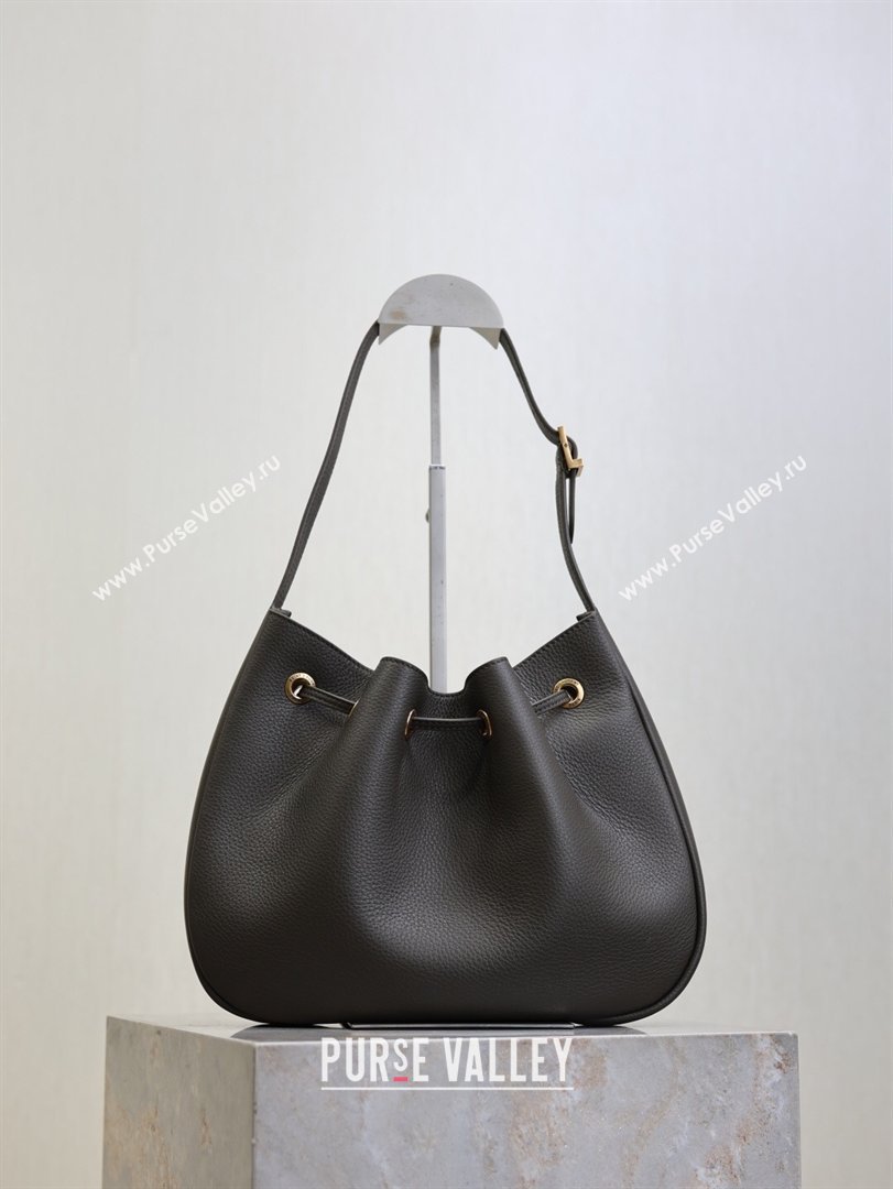 Saint Laurent Paris Vii Small Hobo Bag in Grained Leather Green 796626 2025 (YY-260119099)