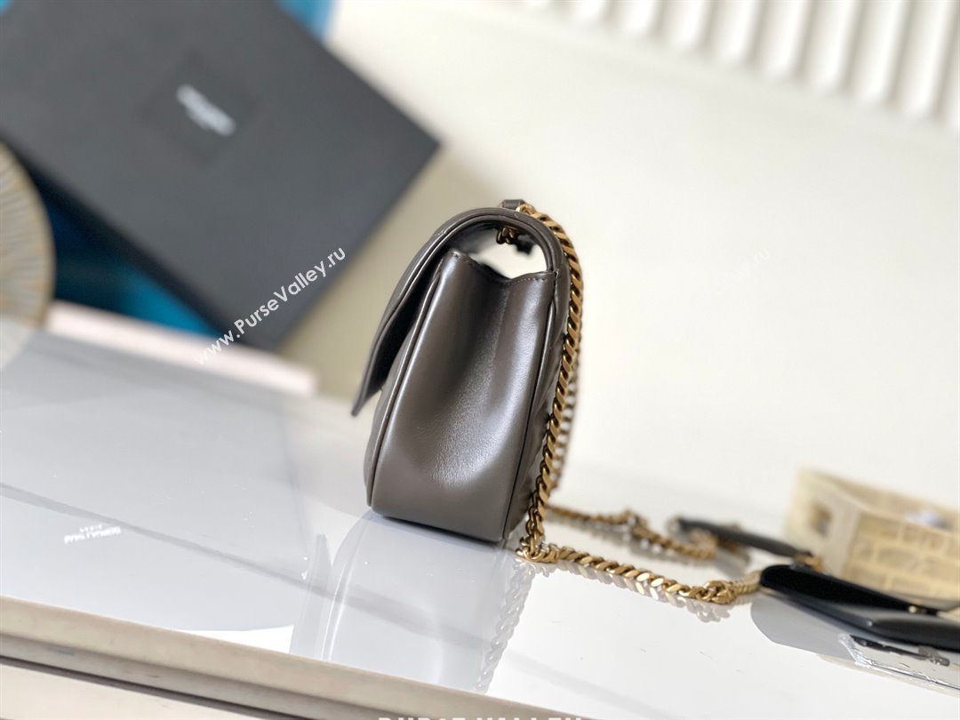 Saint Laurent Loulou Small Bag in Matelasse Lambskin Green 2025 801437 (YY-250206026)