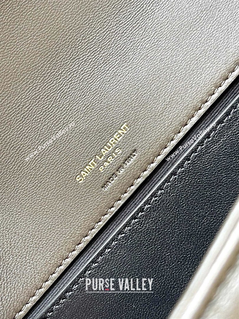 Saint Laurent Loulou Small Bag in Matelasse Lambskin Green 2025 801437 (YY-250206026)