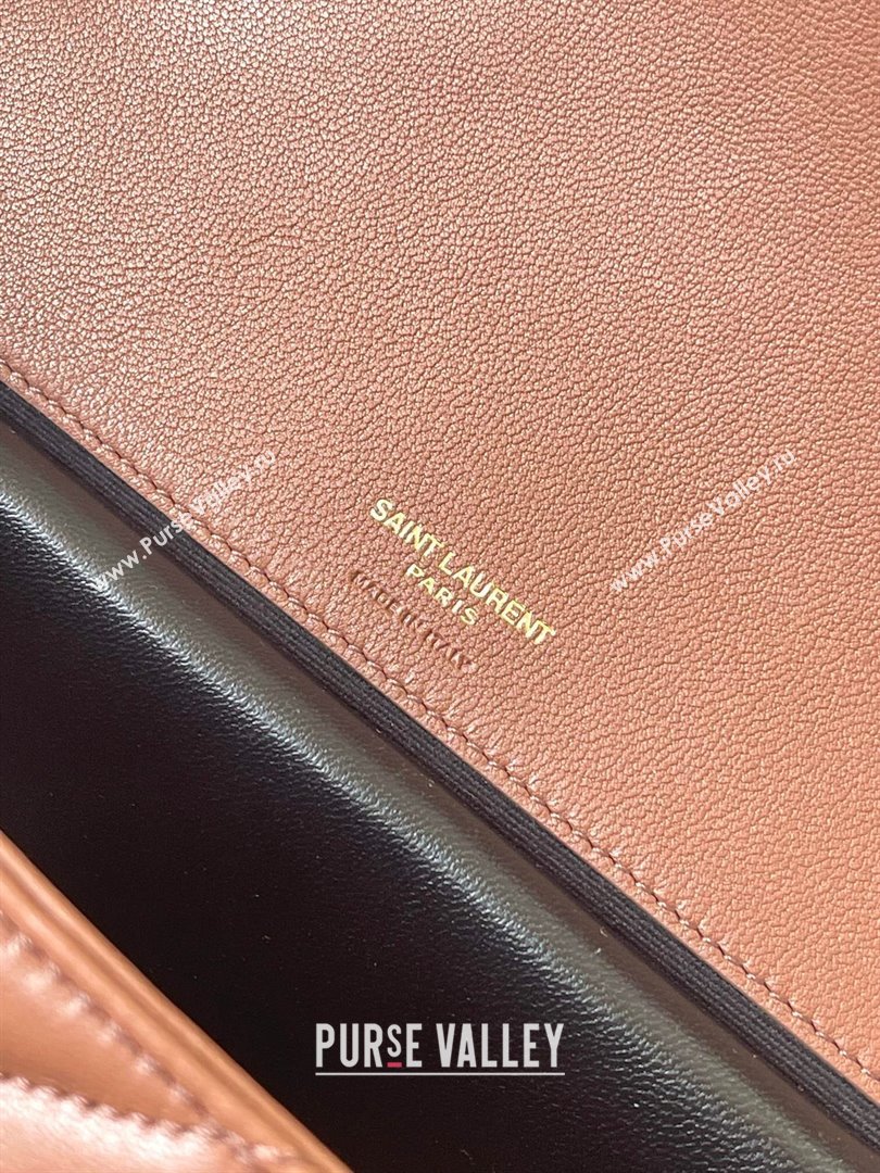 Saint Laurent Loulou Medium Bag in Matelasse Lambskin Hortensia Pink 2025 801439 (YY-250206015)