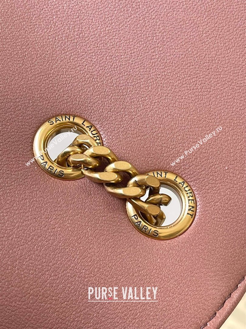 Saint Laurent Loulou Medium Bag in Matelasse Lambskin Hortensia Pink 2025 801439 (YY-250206015)