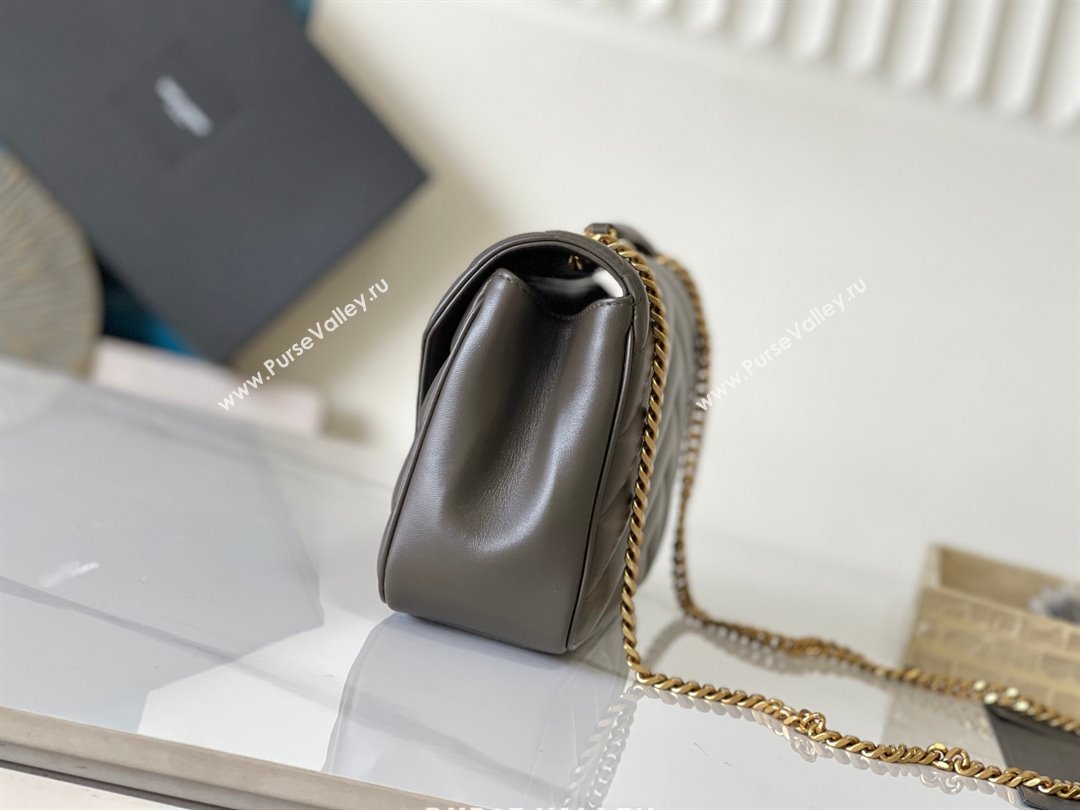 Saint Laurent Loulou Medium Bag in Matelasse Lambskin Green 2025 801439 (YY-250206014)