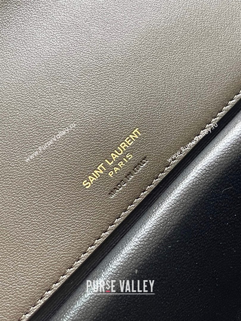 Saint Laurent Loulou Medium Bag in Matelasse Lambskin Green 2025 801439 (YY-250206014)