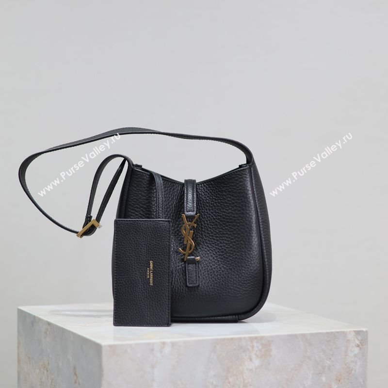 Saint Laurent LE 5 À 7 Supple Baby Mini Bag in Leather 809461 Black 2025 (YY-250924122)