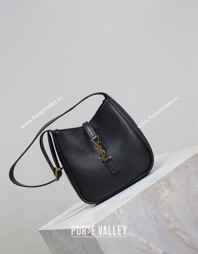 Saint Laurent LE 5 À 7 Supple Baby Mini Bag in Leather 809461 Black 2025 (YY-250924122)