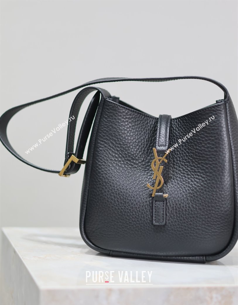 Saint Laurent LE 5 À 7 Supple Baby Mini Bag in Leather 809461 Black 2025 (YY-250924122)