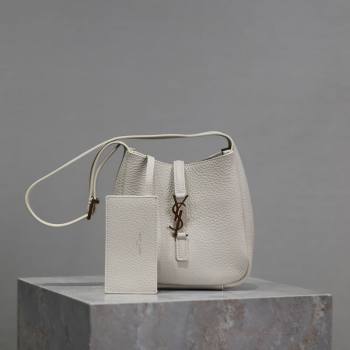 Saint Laurent LE 5 À 7 Supple Baby Mini Bag in Leather 809461 White 2025 (YY-250924123)