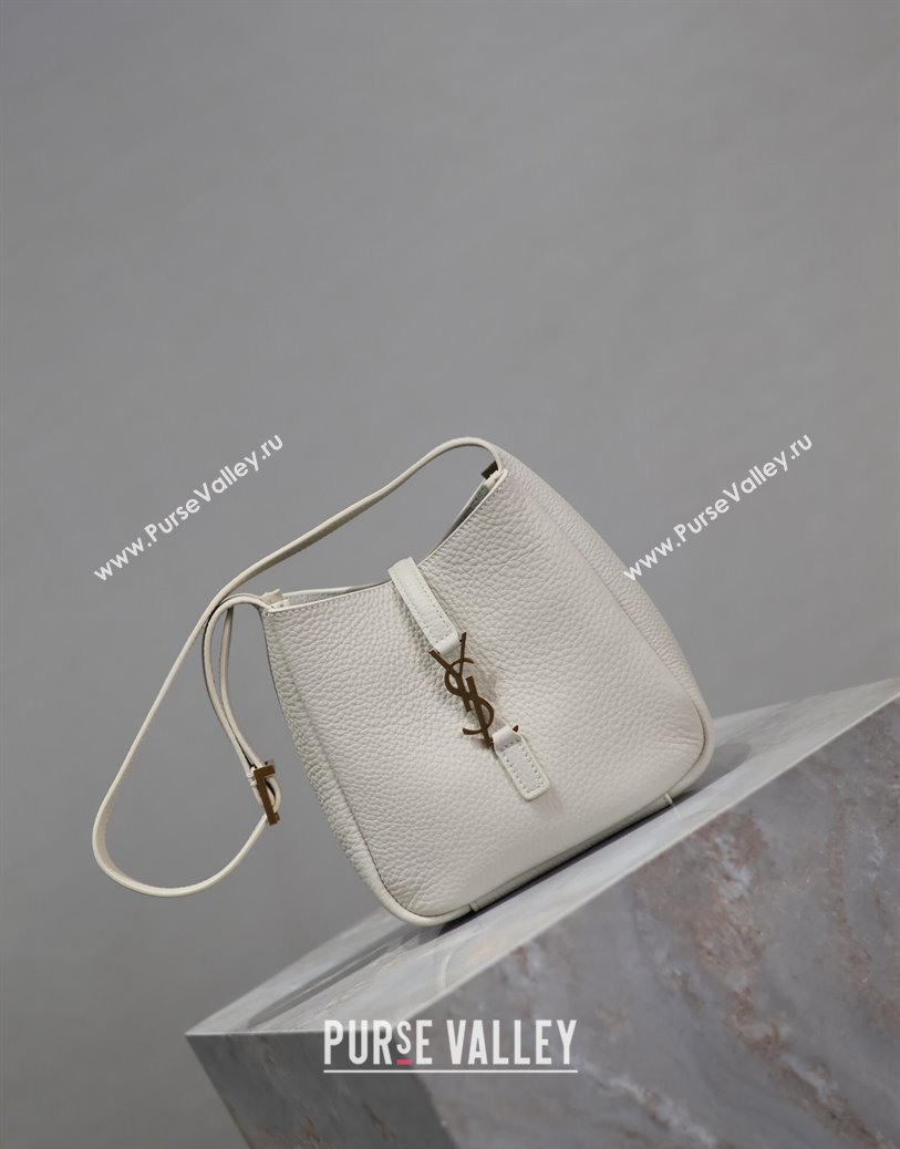 Saint Laurent LE 5 À 7 Supple Baby Mini Bag in Leather 809461 White 2025 (YY-250924123)