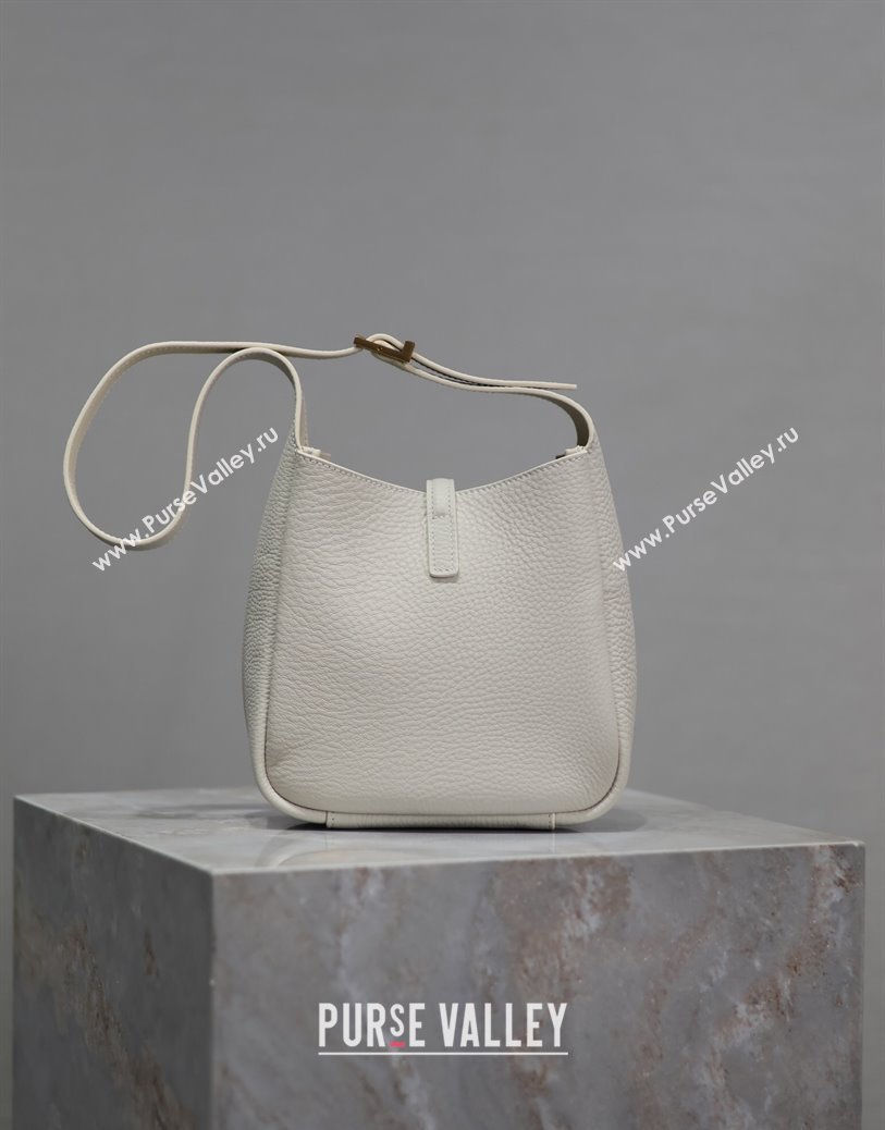 Saint Laurent LE 5 À 7 Supple Baby Mini Bag in Leather 809461 White 2025 (YY-250924123)