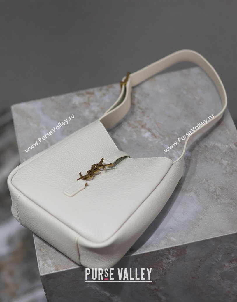 Saint Laurent LE 5 À 7 Supple Baby Mini Bag in Leather 809461 White 2025 (YY-250924123)