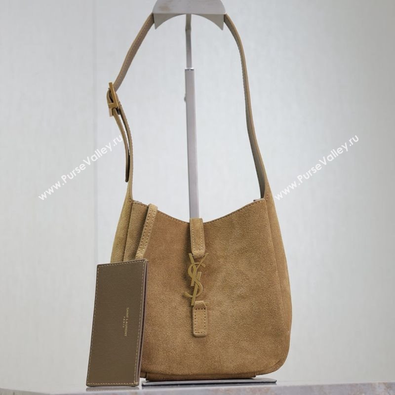 Saint Laurent LE 5 À 7 Supple Baby Mini Bag in Suede Beige 809461 2025 (YY-250924124)