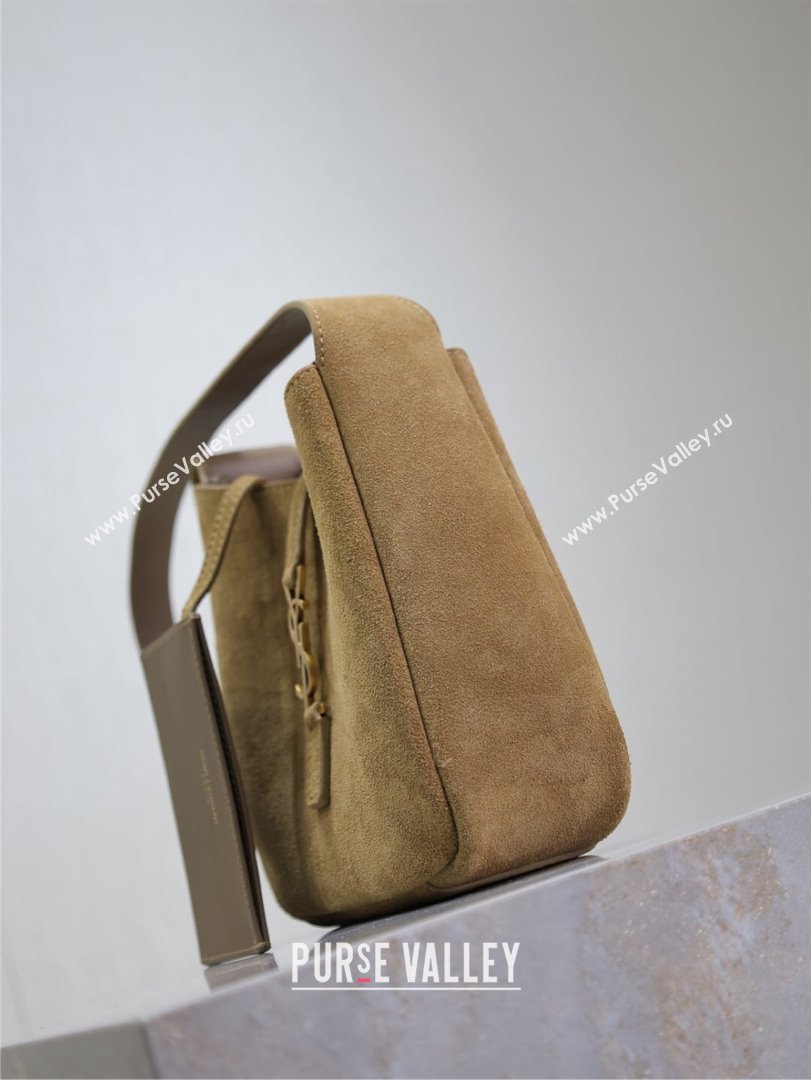 Saint Laurent LE 5 À 7 Supple Baby Mini Bag in Suede Beige 809461 2025 (YY-250924124)
