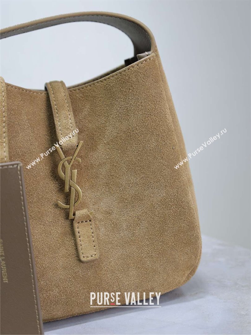 Saint Laurent LE 5 À 7 Supple Baby Mini Bag in Suede Beige 809461 2025 (YY-250924124)