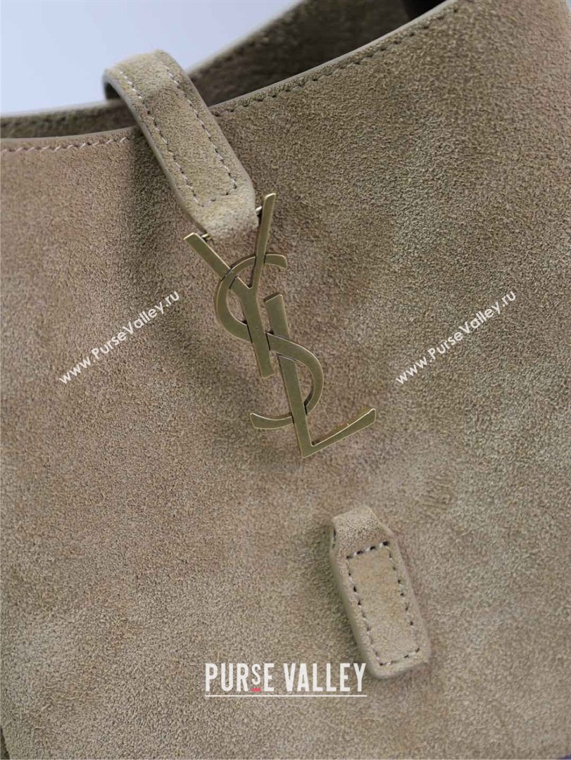 Saint Laurent LE 5 À 7 Supple Baby Mini Bag in Suede Beige 809461 2025 (YY-250924124)