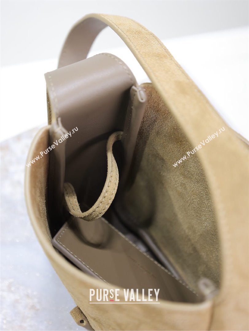 Saint Laurent LE 5 À 7 Supple Baby Mini Bag in Suede Beige 809461 2025 (YY-250924124)