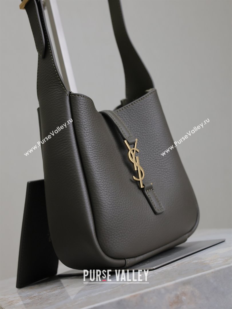 Saint Laurent LE 5 À 7 Supple Baby Mini Bag in Leather 809461 Musk Green 2025 (YY-250924121)