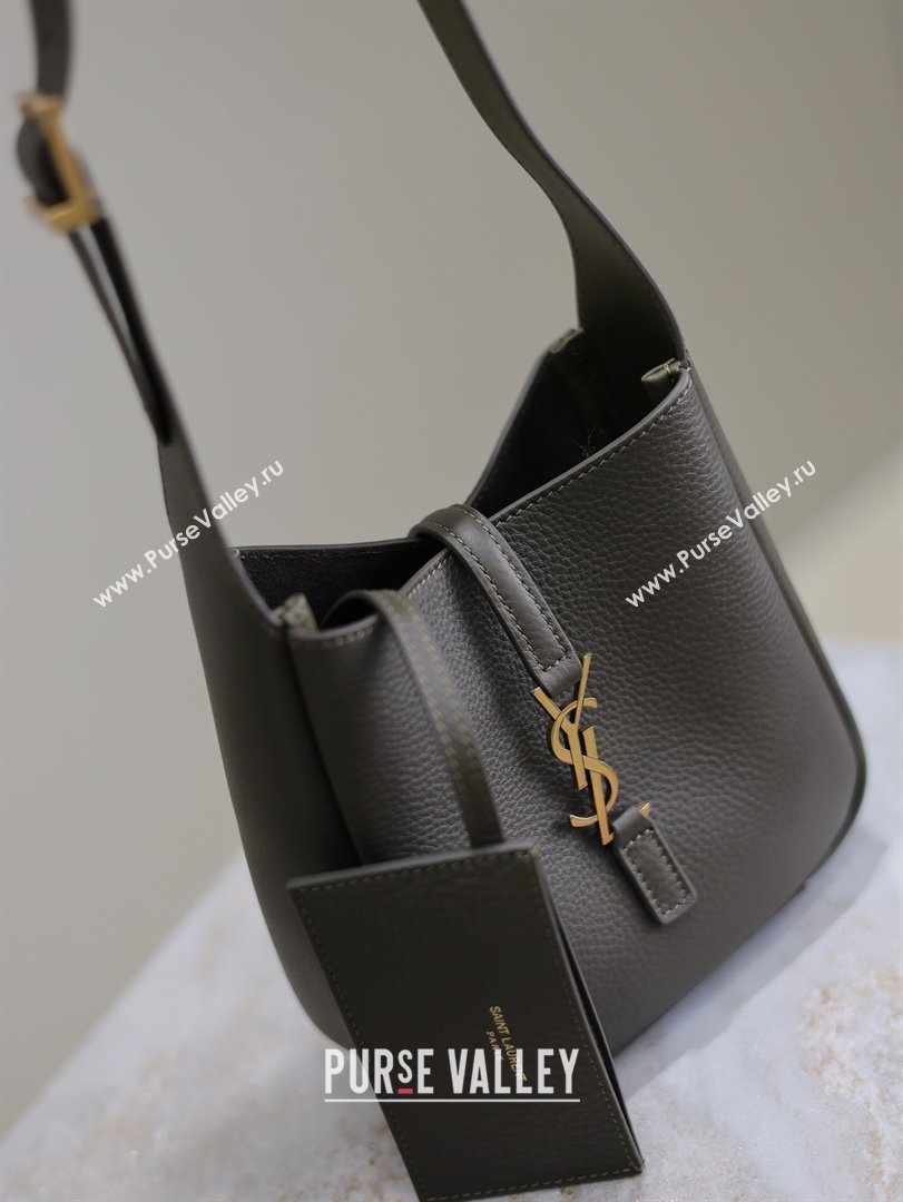 Saint Laurent LE 5 À 7 Supple Baby Mini Bag in Leather 809461 Musk Green 2025 (YY-250924121)