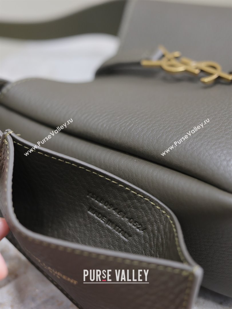 Saint Laurent LE 5 À 7 Supple Baby Mini Bag in Leather 809461 Musk Green 2025 (YY-250924121)