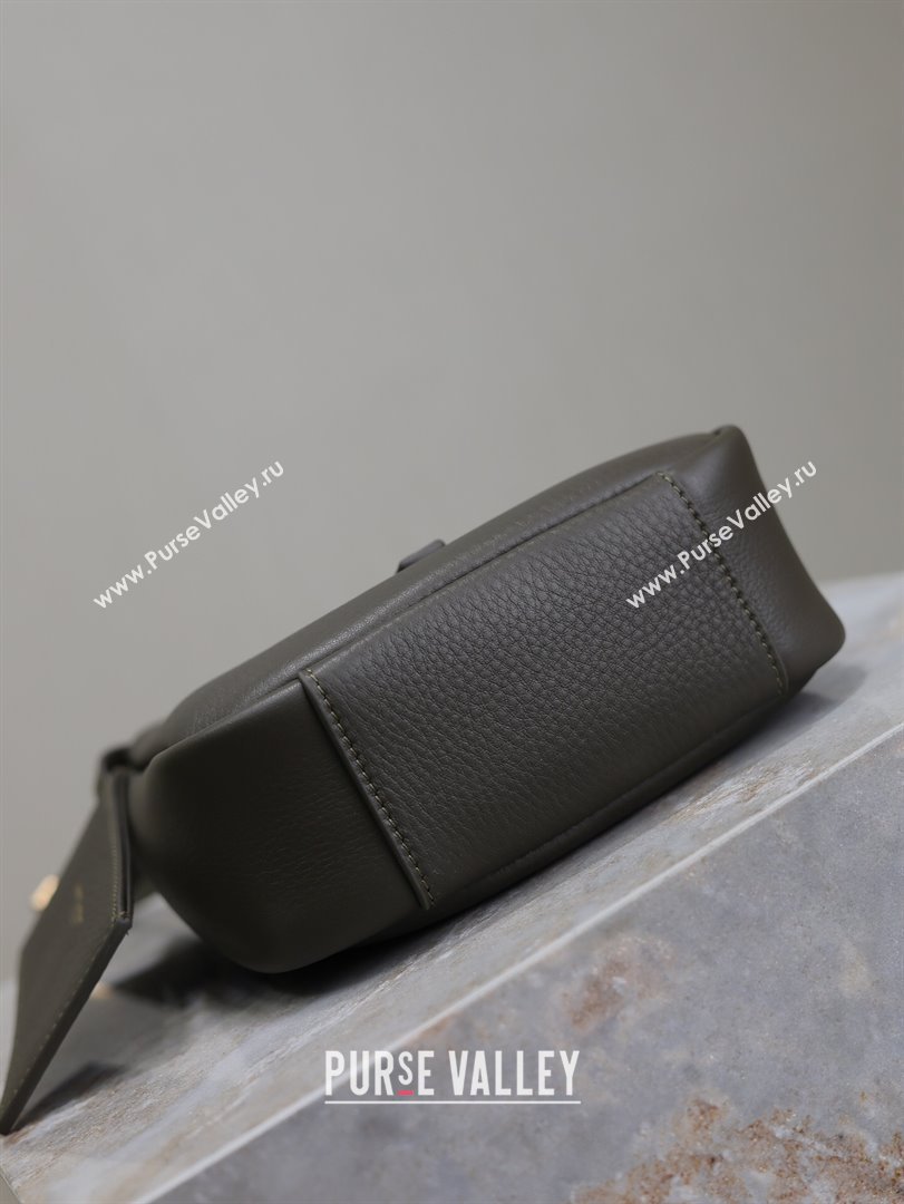 Saint Laurent LE 5 À 7 Supple Baby Mini Bag in Leather 809461 Musk Green 2025 (YY-250924121)