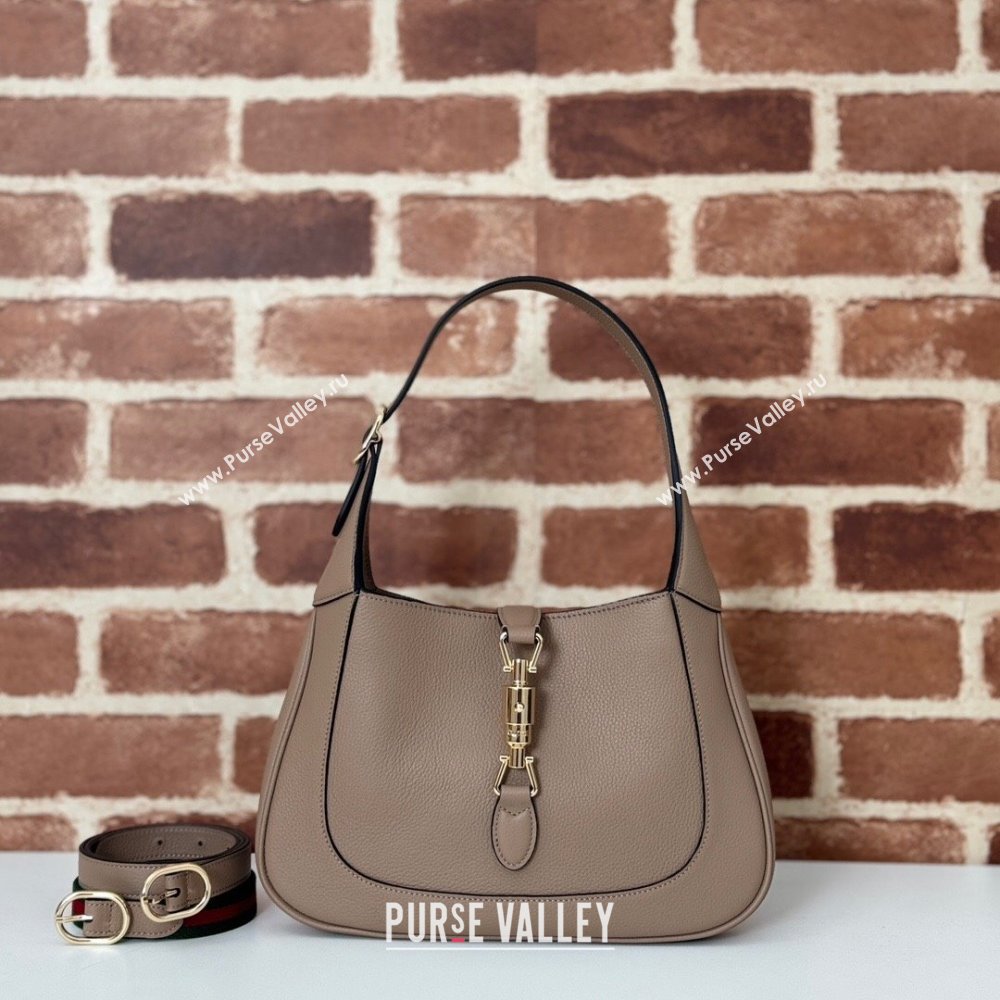 Gucci Jackie 1961 medium bag in Grainy Leather Beige 2025 810232 (DLH-250701029)