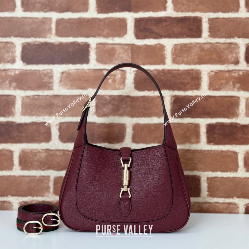 Gucci Jackie 1961 medium bag in Grainy Leather Red 2025 810232 (DLH-250701031)