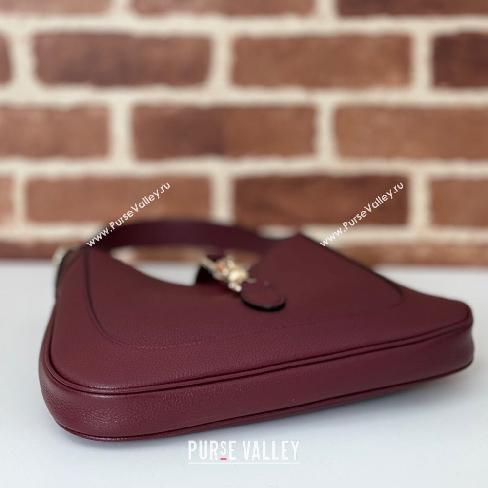 Gucci Jackie 1961 medium bag in Grainy Leather Red 2025 810232 (DLH-250701031)