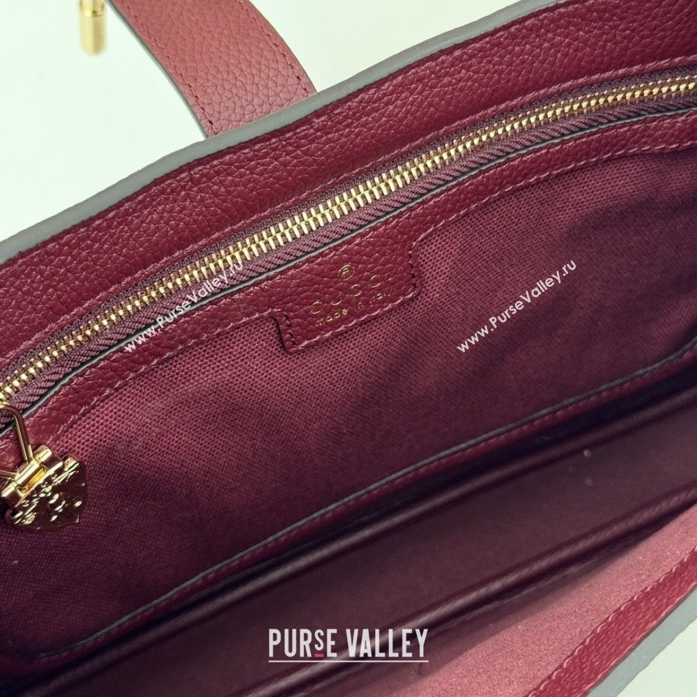 Gucci Jackie 1961 medium bag in Grainy Leather Red 2025 810232 (DLH-250701031)