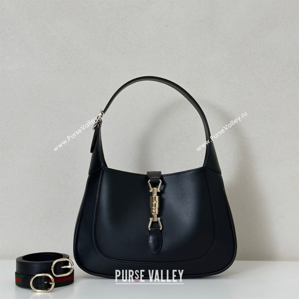 Gucci Jackie 1961 medium bag in Smooth Leather Black 2025 810232 (DLH-250701032)