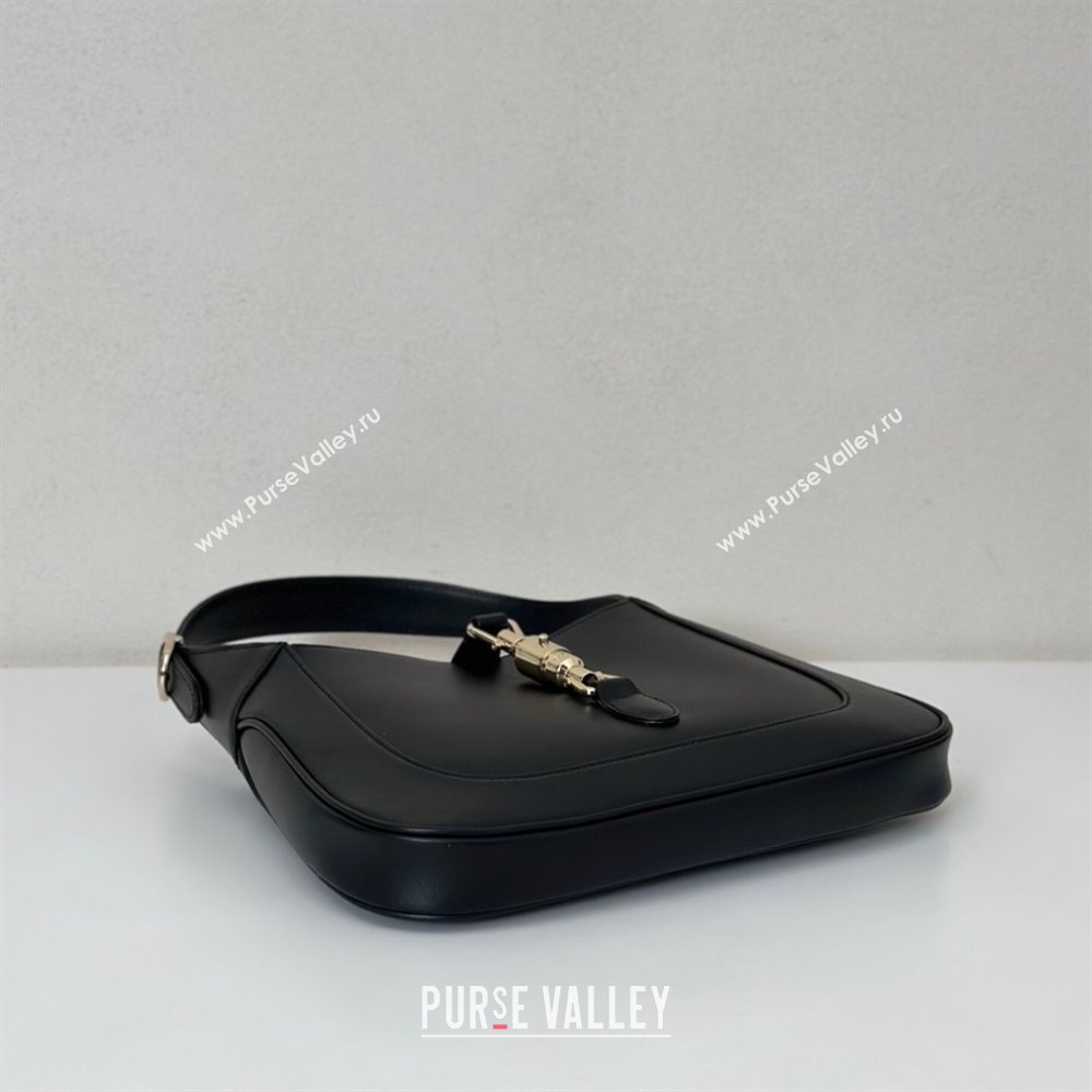 Gucci Jackie 1961 medium bag in Smooth Leather Black 2025 810232 (DLH-250701032)