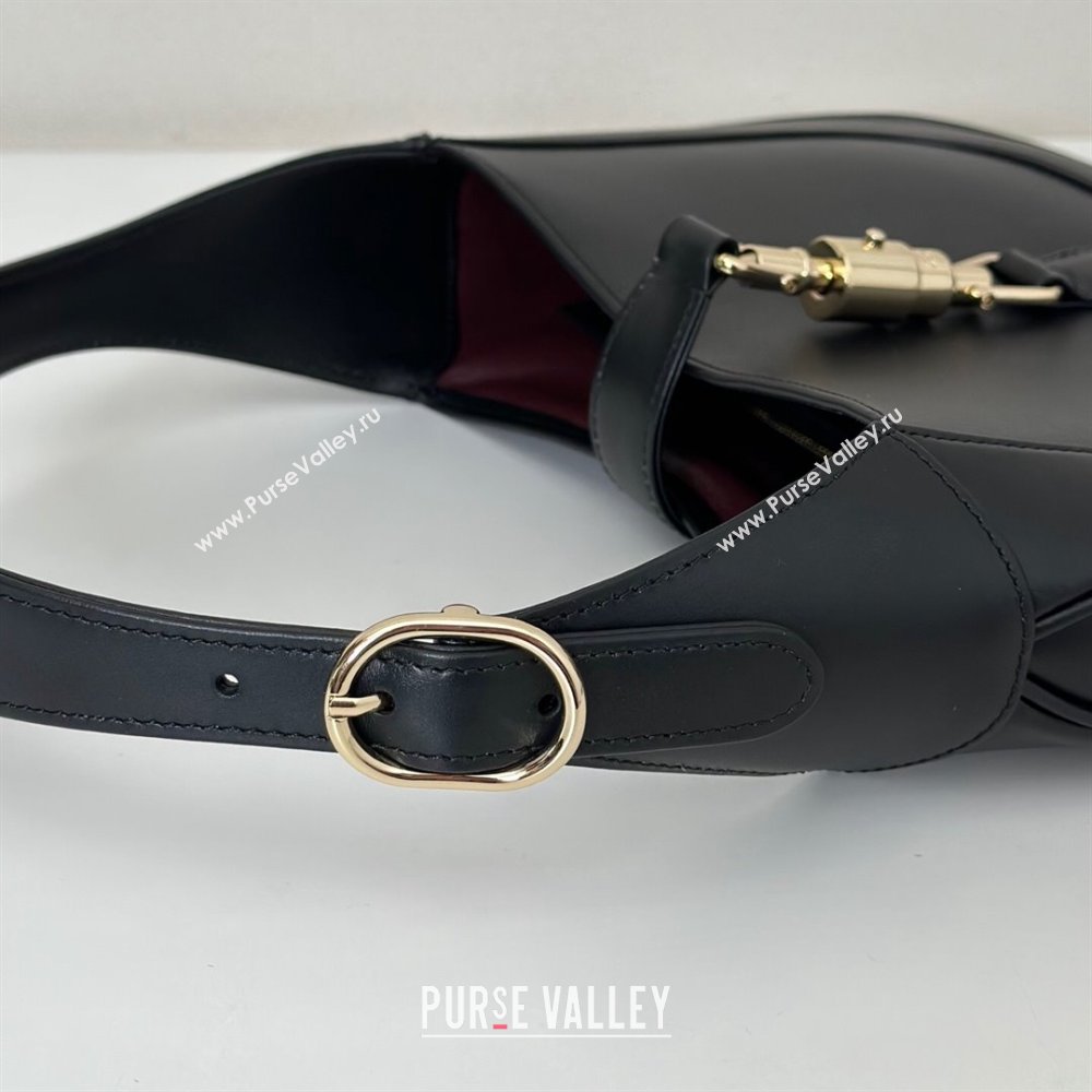 Gucci Jackie 1961 medium bag in Smooth Leather Black 2025 810232 (DLH-250701032)