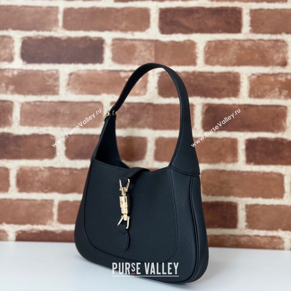 Gucci Jackie 1961 medium bag in Grainy Leather Black 2025 810232 (DLH-250701033)