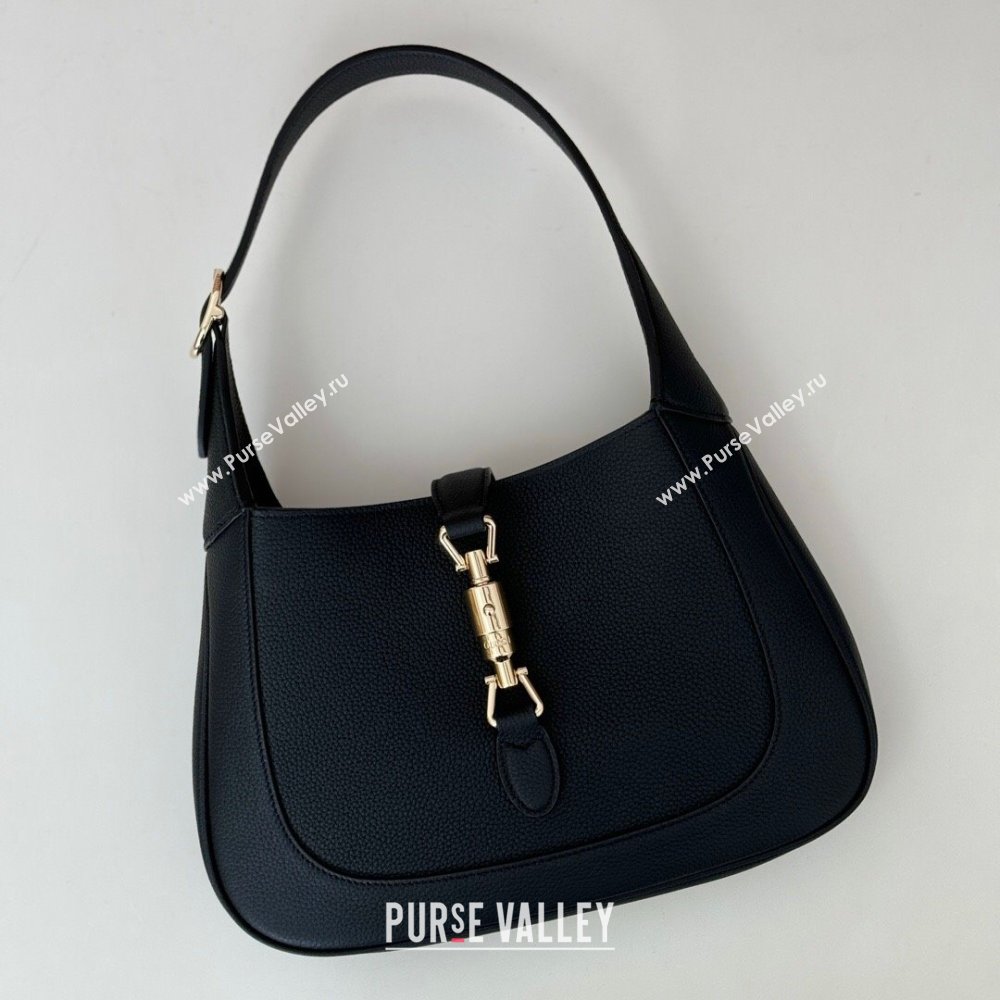 Gucci Jackie 1961 medium bag in Grainy Leather Black 2025 810232 (DLH-250701033)