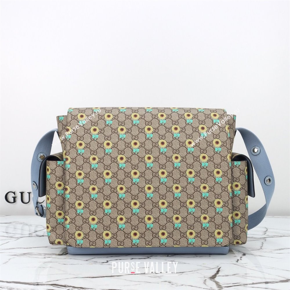 Gucci Large changing bag in Allover sunflower print GG Canvas 2025 811491 (DLH-250630103)