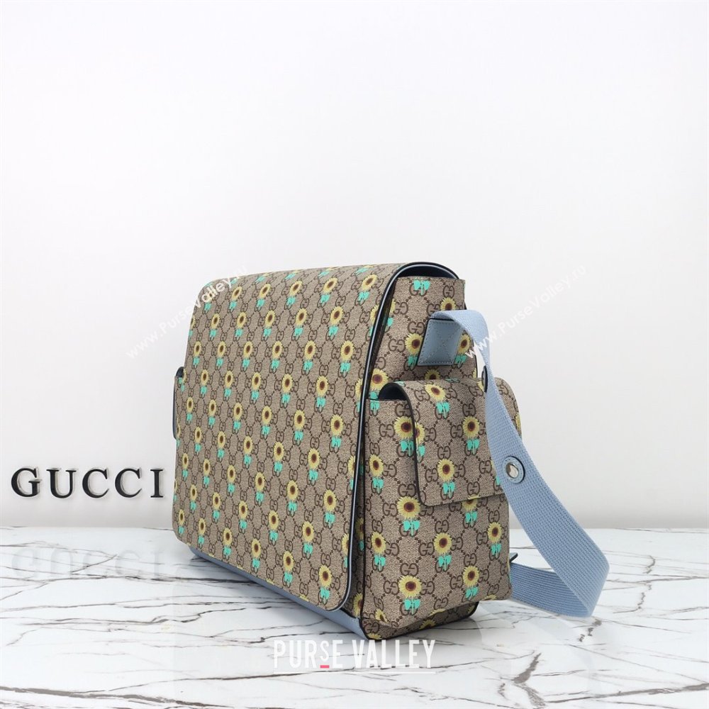 Gucci Large changing bag in Allover sunflower print GG Canvas 2025 811491 (DLH-250630103)