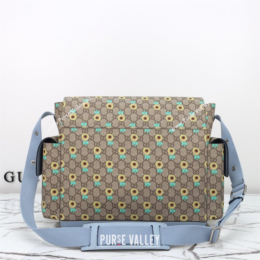 Gucci Large changing bag in Allover sunflower print GG Canvas 2025 811491 (DLH-250630103)