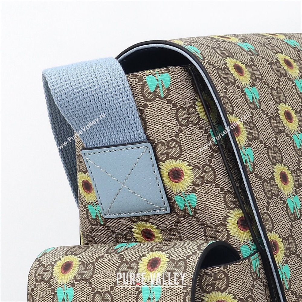 Gucci Large changing bag in Allover sunflower print GG Canvas 2025 811491 (DLH-250630103)