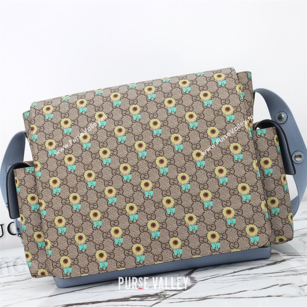 Gucci Large changing bag in Allover sunflower print GG Canvas 2025 811491 (DLH-250630103)