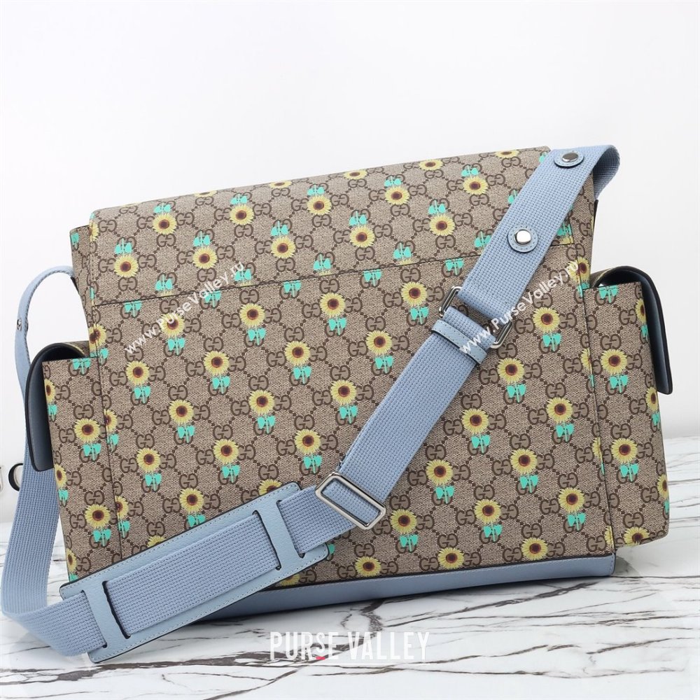 Gucci Large changing bag in Allover sunflower print GG Canvas 2025 811491 (DLH-250630103)