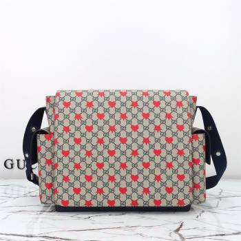 Gucci Large changing bag in Allover stars and hearts print GG Canvas 2025 811491 (DLH-250630102)