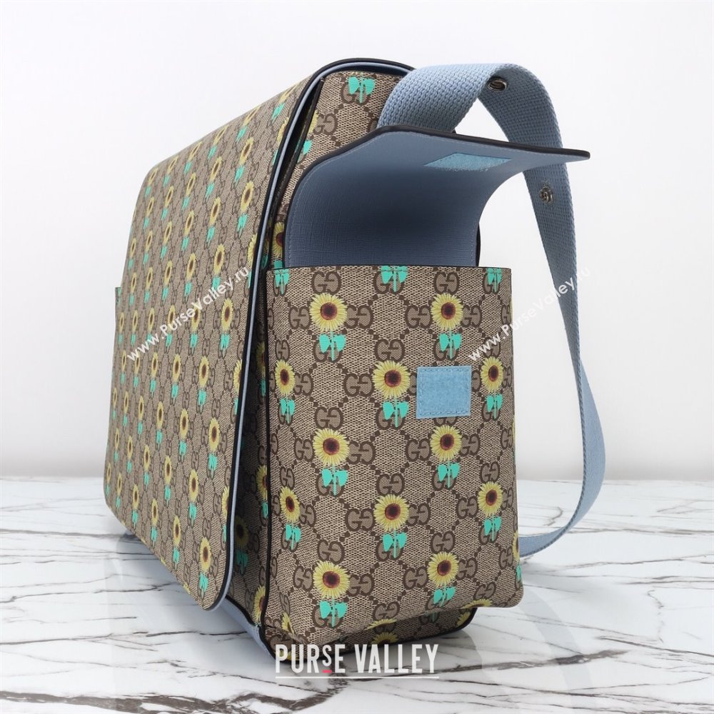 Gucci Large changing bag in Allover sunflower print GG Canvas 2025 811491 (DLH-250630103)