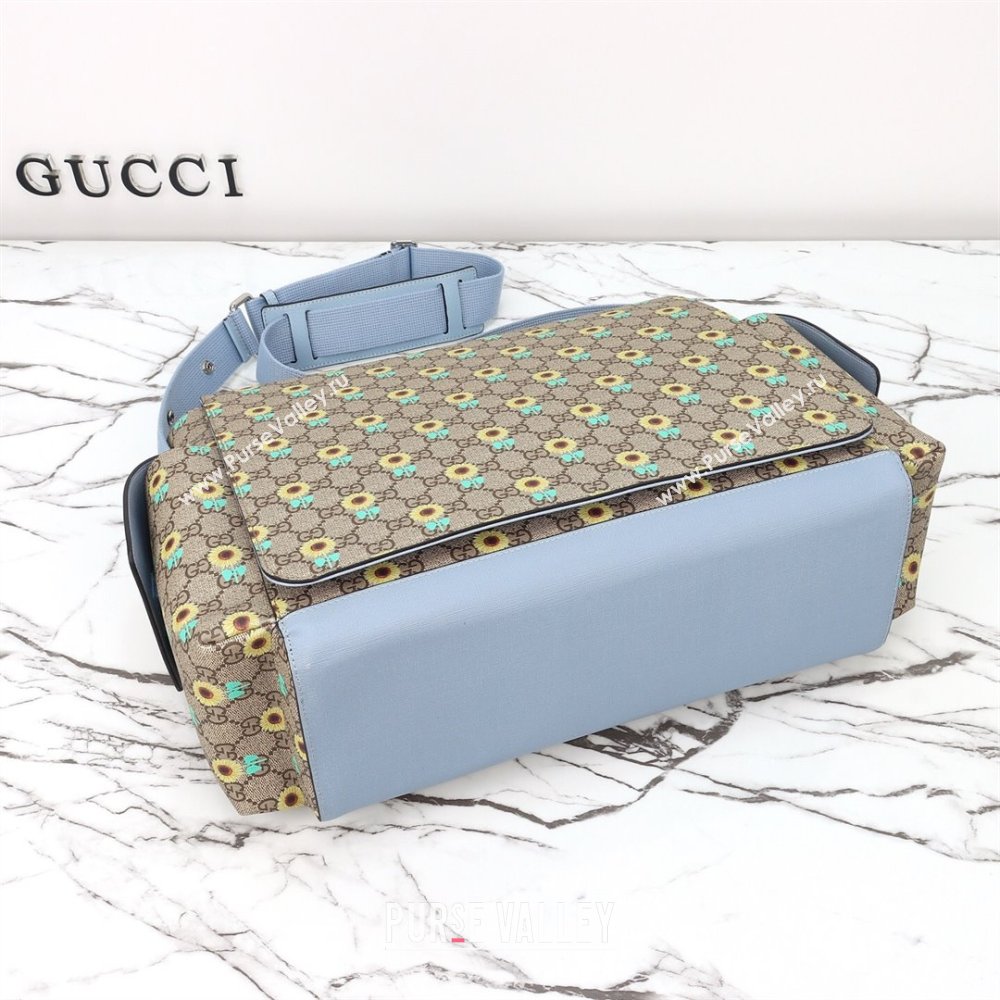 Gucci Large changing bag in Allover sunflower print GG Canvas 2025 811491 (DLH-250630103)