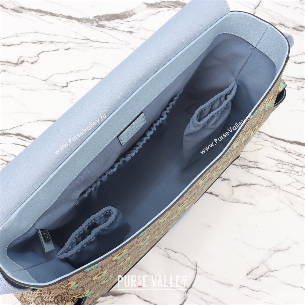 Gucci Large changing bag in Allover sunflower print GG Canvas 2025 811491 (DLH-250630103)