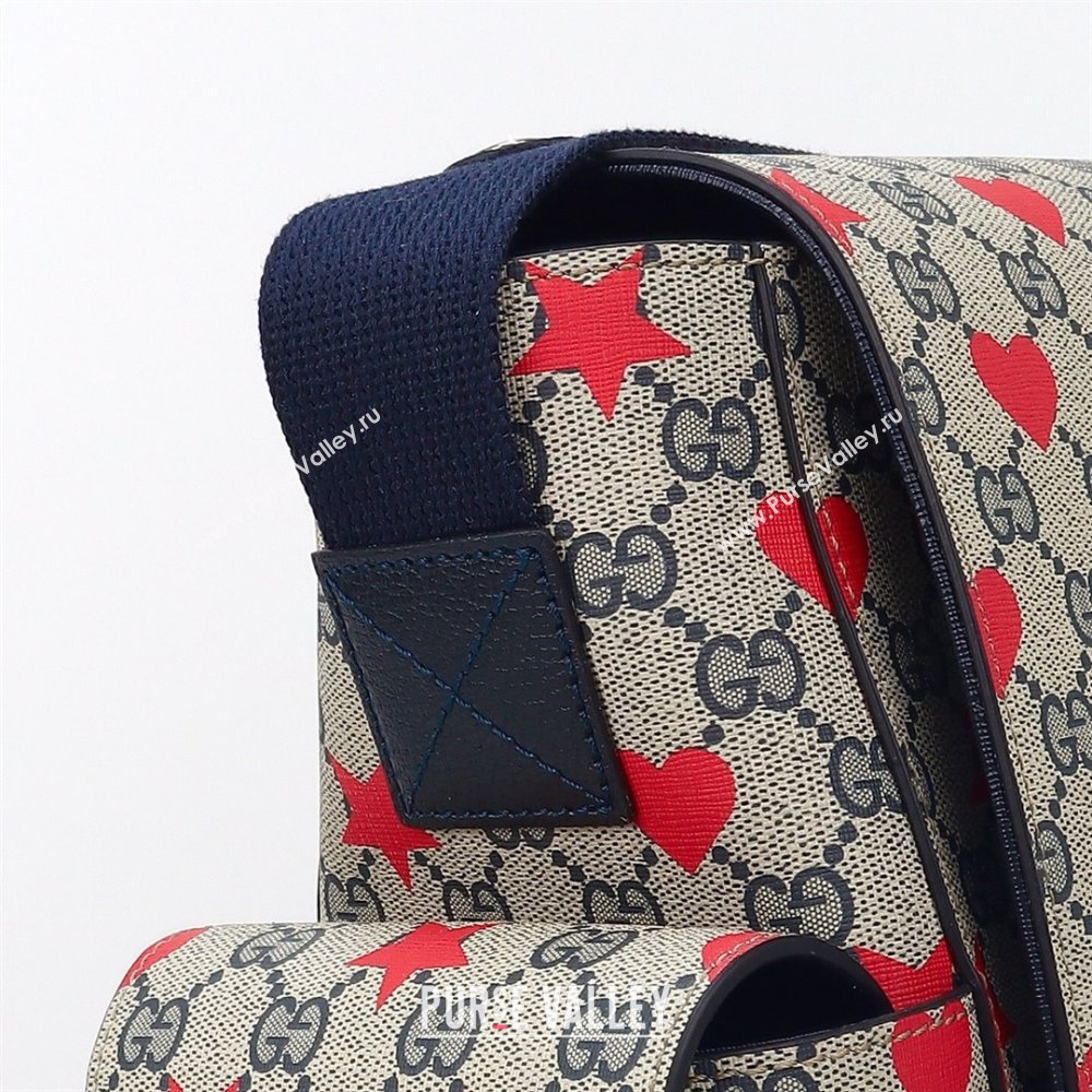 Gucci Large changing bag in Allover stars and hearts print GG Canvas 2025 811491 (DLH-250630102)