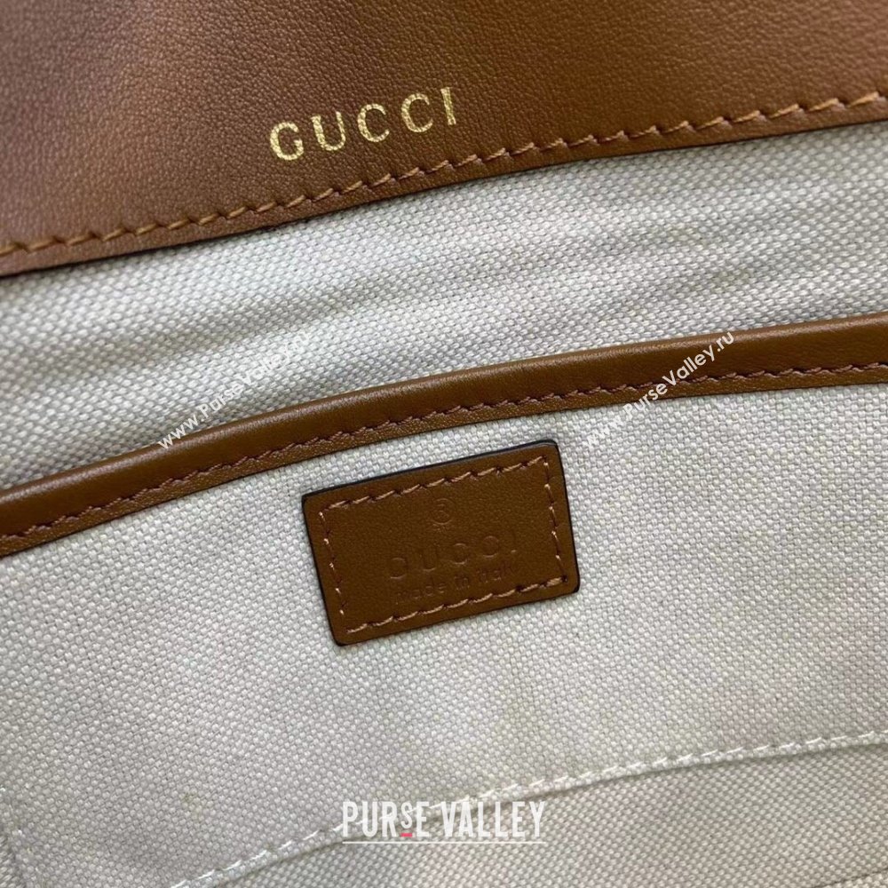Gucci Horsebit 1955 Leather Mini Shoulder Bag Brown 2025 815205 (DLH-250930032)