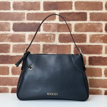 Gucci Ophidia Black Leather Medium Shoulder bag 815217 2024 (DLH-240924059)