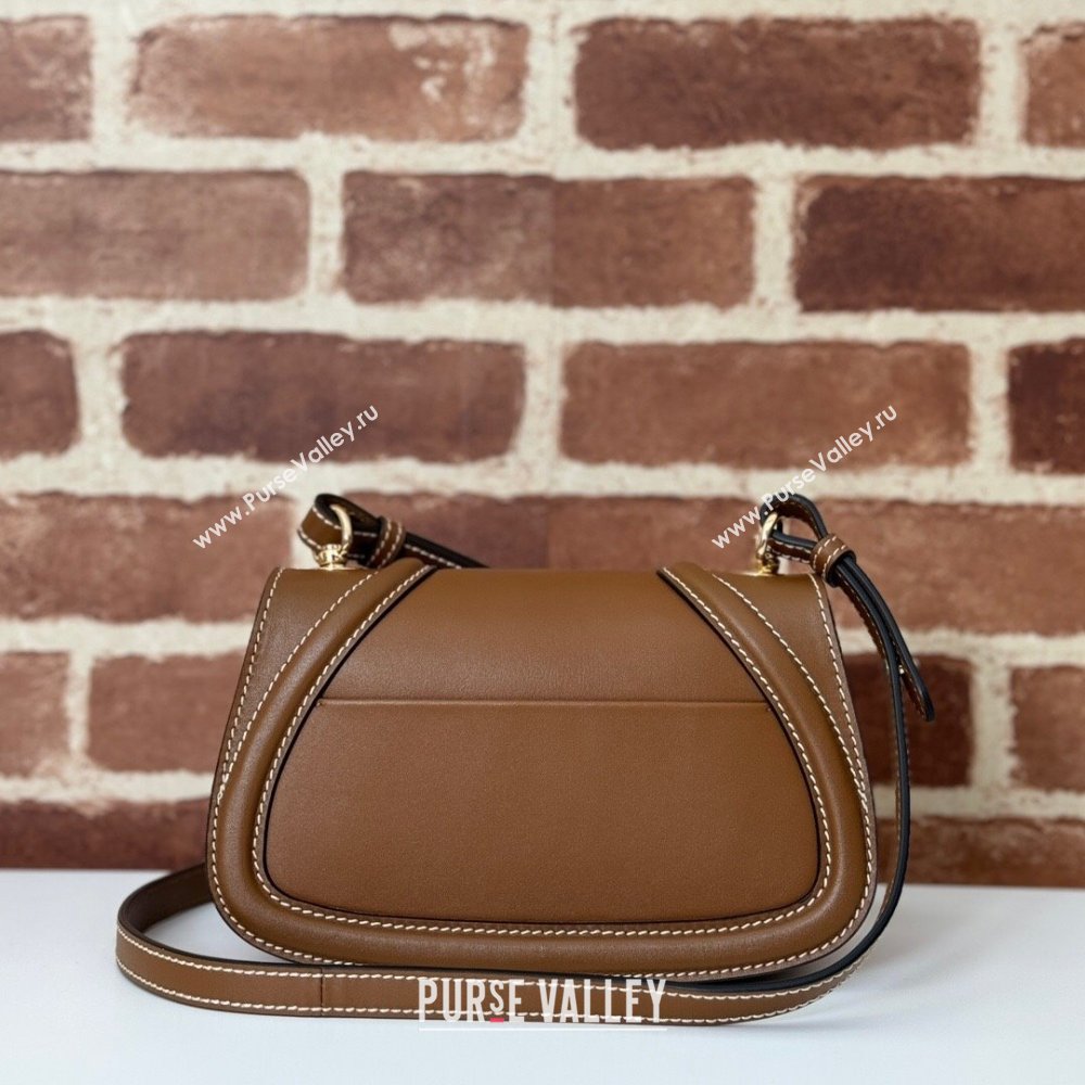 Gucci Blondie Mini Shoulder bag in Smooth Leather 815700 Tan Brown 2024 (DLH-241102055)